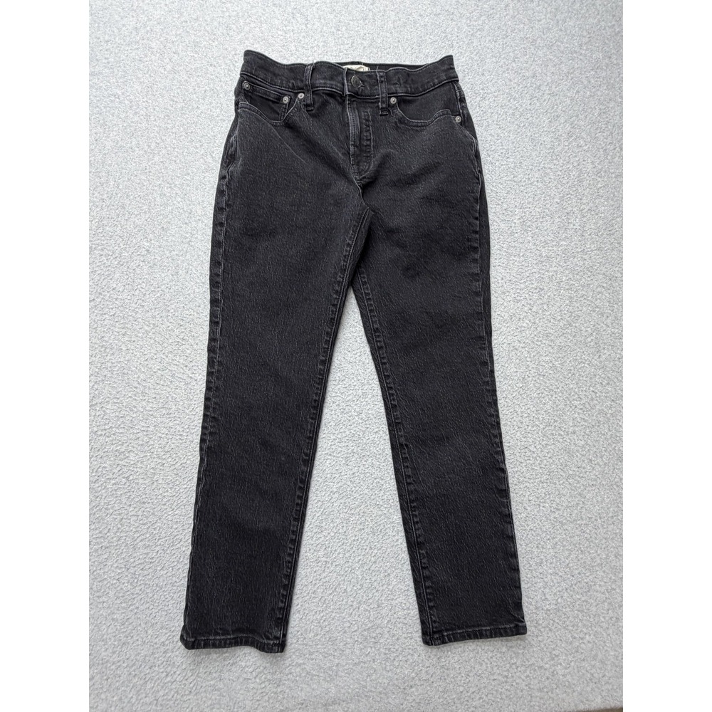 Madewell The Mid-Rise Perfect Vintage Jean Womens 26 Charcoal‎ Wash Straight